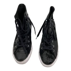 CONVERSE Chuck Taylor Hardware Studs Black Shoes - Womens Size 8